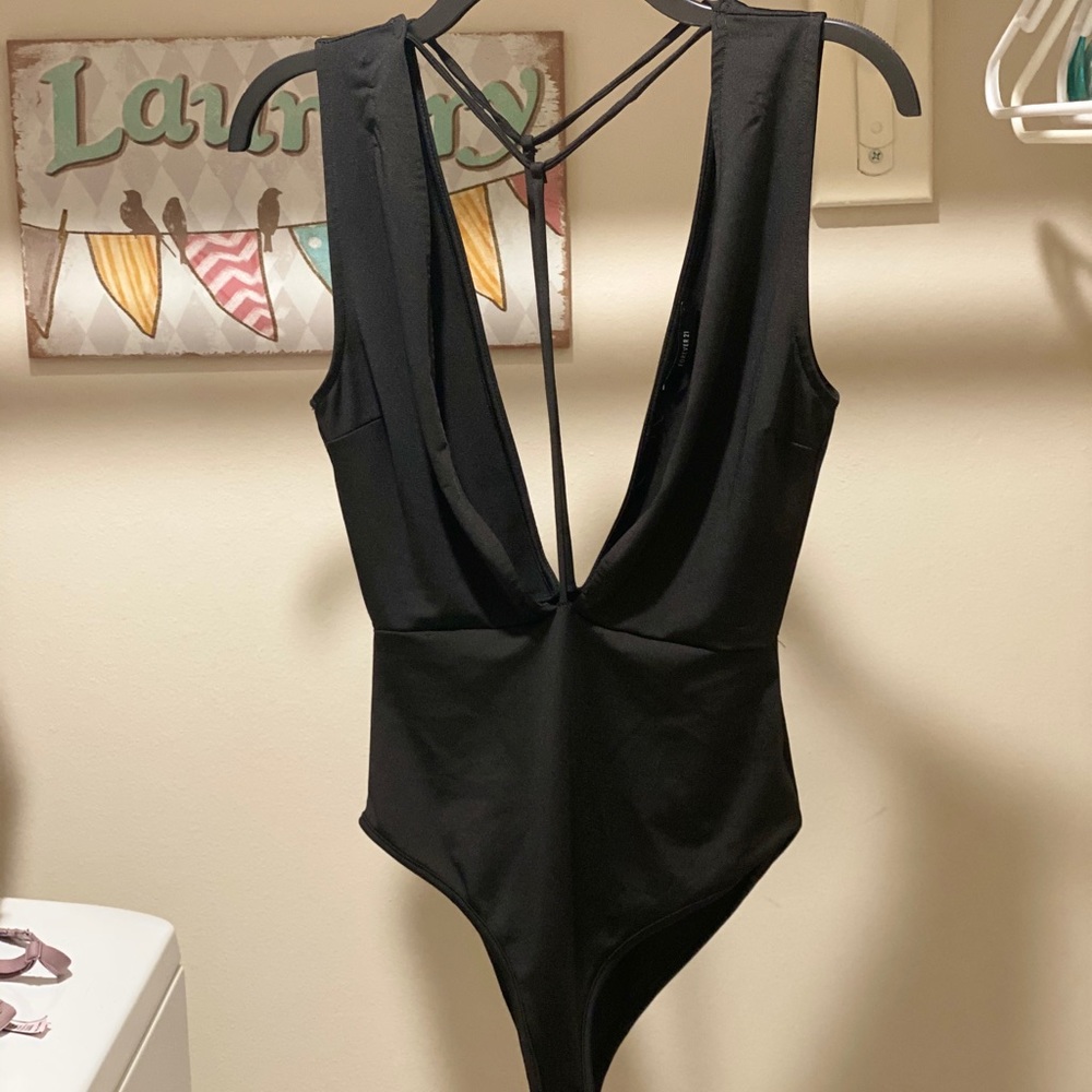 Forever 21 black bodysuit never worn